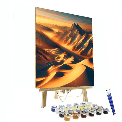 Serene Mountain Sunrise Painting By Numbers Kit