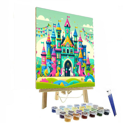 Magical Castle Celebration DIY Paint By Numbers