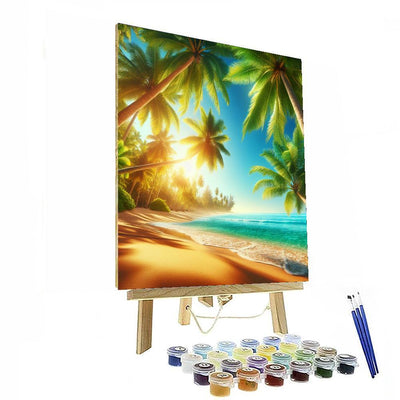 Secluded Tropical Paradise DIY Paint By Numbers