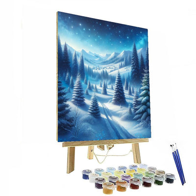 Winter Starlight Reflections DIY Paint By Numbers