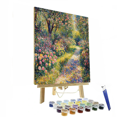 Pierre-Auguste Renoir Inspired Vibrant Garden Dance  Paint By Color