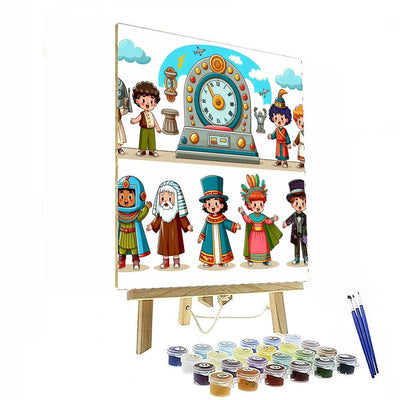 Time Travelers Club Painting Number Kit