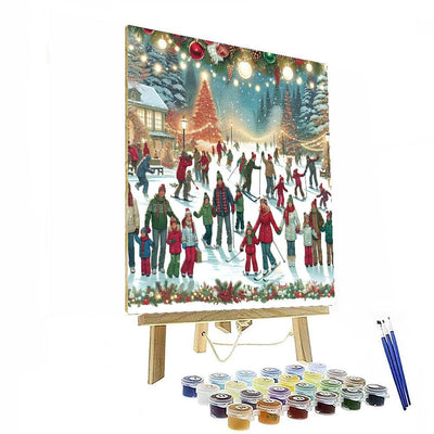 Festive Winter Celebration Painting By Numbers Kit