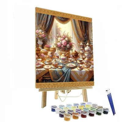 Victorian Tea Party Elegance Paint By Numbers