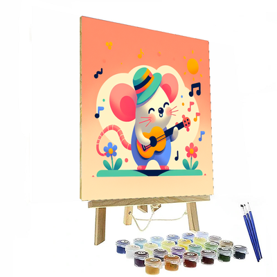 Enchanting Musician Mouse Number Painting