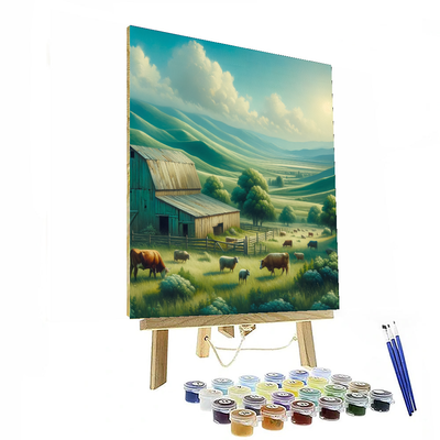 Calm Countryside Farm DIY Paint By Numbers