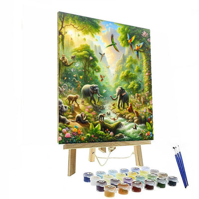 Whimsical Jungle Safari Numbered Painting Kits