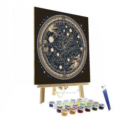 Vintage Star Map Painting Number Kit