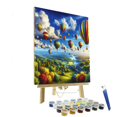 Fantasy Balloon Wonderland Paint By Numbers Art