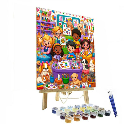 Creative Critter Club Painting By Numbers Kit