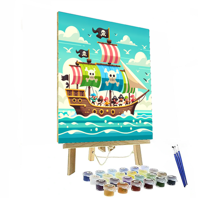 Pirate Ship Journey Paint By Number