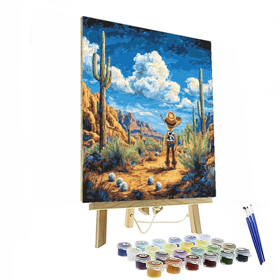 Toy Story Woody's Wild West Puzzle - Disney Inspired Paint By Color