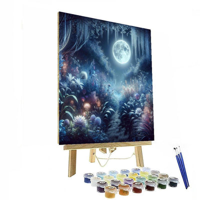 Enchanted Lunar Garden Numbered Painting Kits