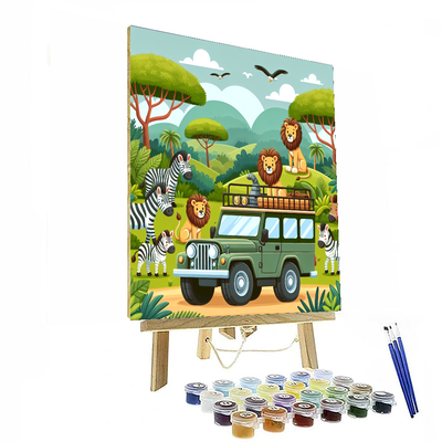 Zoo Safari: Jungle Expedition Paint By Numbers Kits