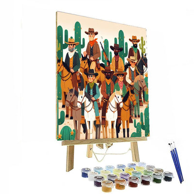 Wild West Pioneer Expedition Painting Number Kit