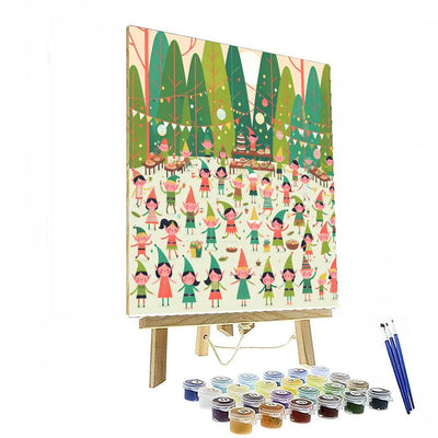 Enchanting Elf Celebration Paint By Numbers