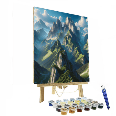 Adventure Awaits In The Mountains Numbered Painting Kits