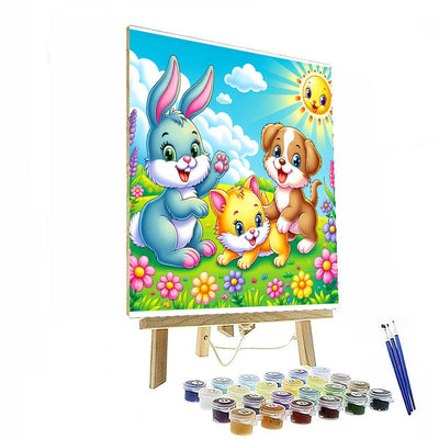 Cuddly Critters Playtime DIY Paint By Numbers