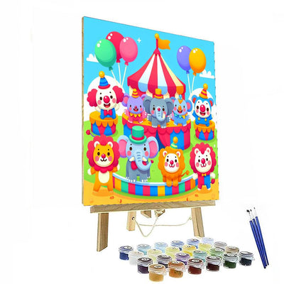 Silly Circus Paint By Numbers Art