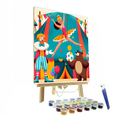 Cheerful Circus Show Paint By Numbers