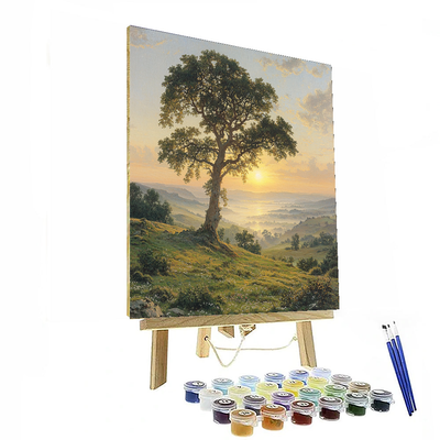 Caspar David Friedrich Inspired Woodland Harmony  Paint By Numbers Kits