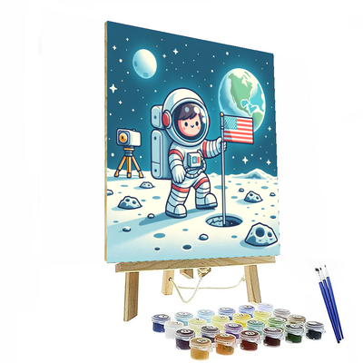 Lunar Landing Explorer Number Painting