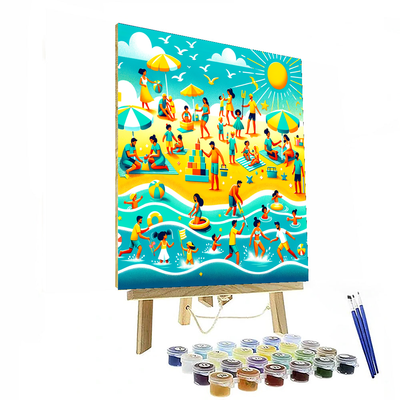 Lively Seaside Escape Paint By Color