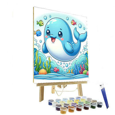 Gentle Whale Journey Painting By Numbers Kit