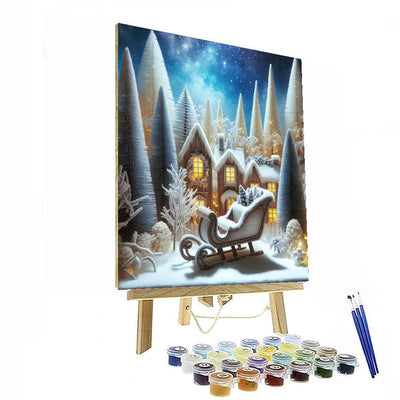 Winter Wonderland Sleigh Paint By Numbers