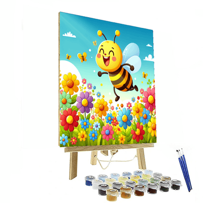 Bright Bee Number Painting