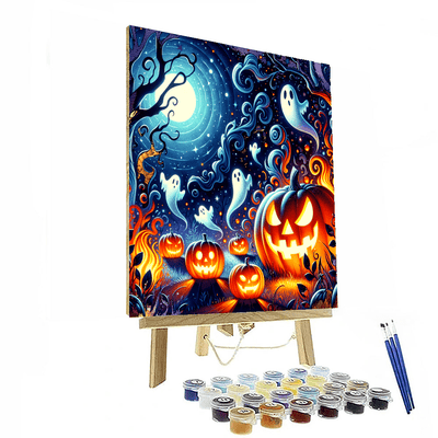 Halloween Night Enchantment Painting Number Kit