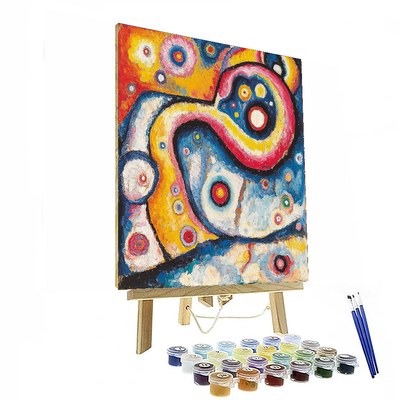 Wassily Kandinsky Inspired Vibrant Symphony  Paint By Numbers Art