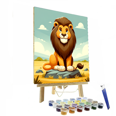 Courageous Lion Painting By Numbers Kit