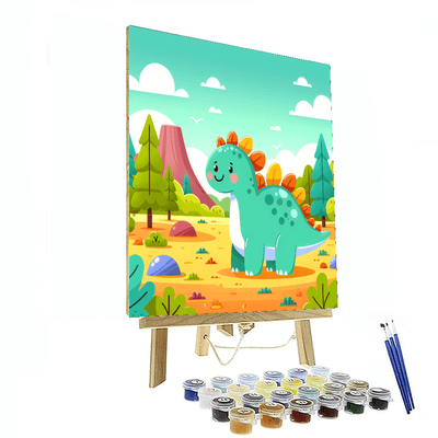 Dino Time Travel Paint By Numbers