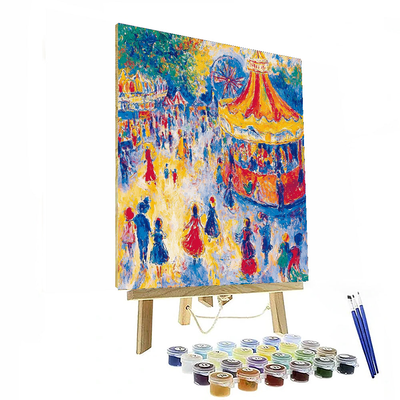 Marc Chagall Inspired Vintage Carnival  Paint By Numbers Kits