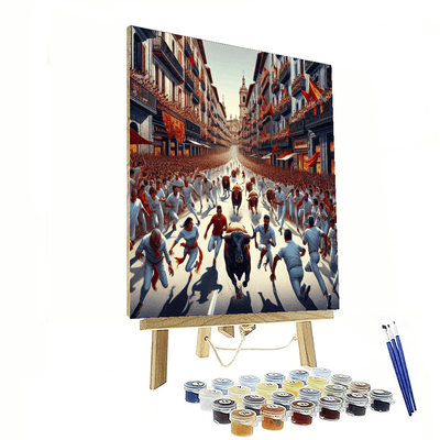 San Fermín - Pamplona, Spain Numbered Painting Kits