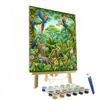 Magical Jungle Retreat Painting Number Kit