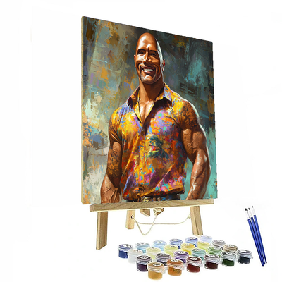 Dwayne Johnson: The Charismatic Titan Of Action Painting By Numbers Kit