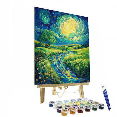 Vincent Van Gogh Inspired Whirling Nature  Paint By Numbers