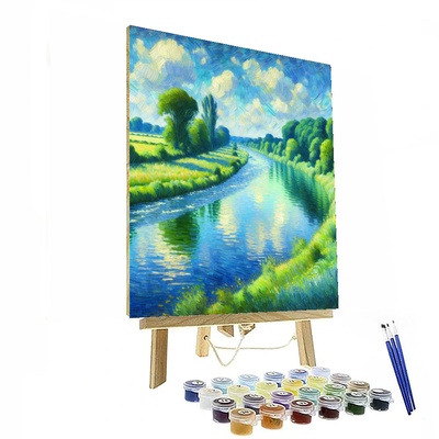 Riverside Reflection Painting By Numbers Kit