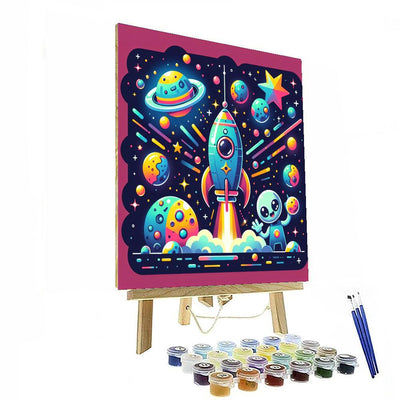 Space Explorer Extravaganza DIY Paint By Numbers