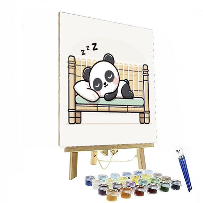 Cuddly Panda Nap Numbered Painting Kits