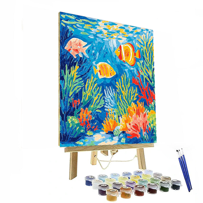 Henri Matisse Inspired Underwater Wonder  Paint By Numbers Art