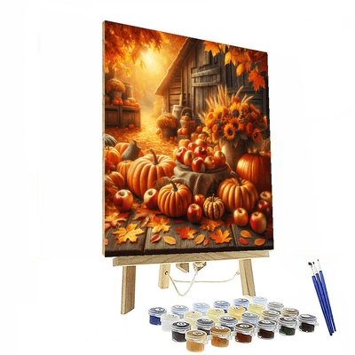 Charming Harvest Day Paint By Numbers Art