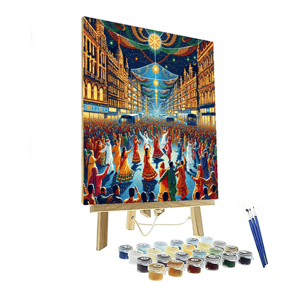 Diwali Lights Festival - Leicester, Uk Numbered Painting Kits