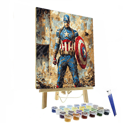 Chris Evans: Captain America’s Shielded Saga Painting Number Kit