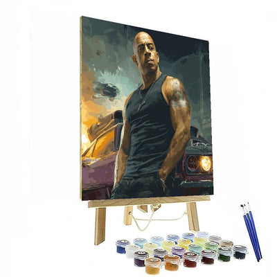 Vin Diesel: The Relentless Force Of Dominic Toretto Painting By Numbers Kit