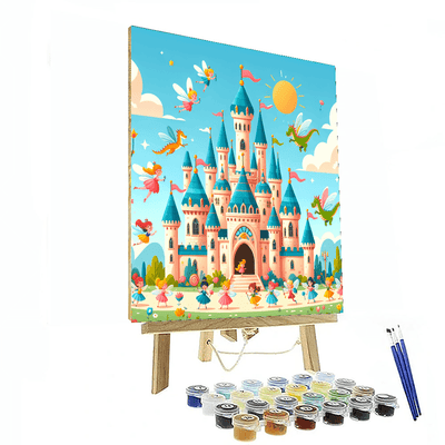 Playful Fairytale Castle Paint By Number