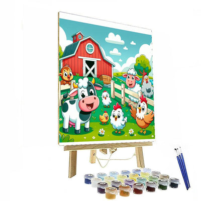 Farm Friends' Day Out Numbered Painting Kits