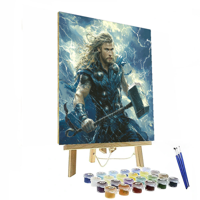 Chris Hemsworth: Thunderous Adventures As The God Of Thunder Paint By Color